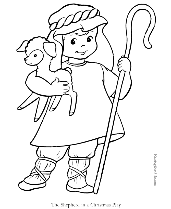 670x820 Shepherd And Sheep Free Printable Bible Coloring Page