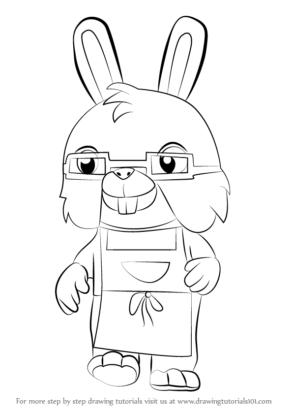 596x843 Learn How To Draw Uncle Bun From Sheriff Callie's Wild West