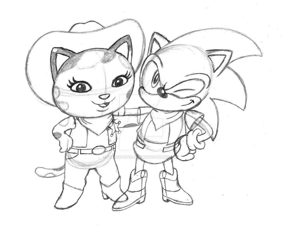 988x809 Prentis And Sheriff Callie (Sketch) By Peacekeeperj3low