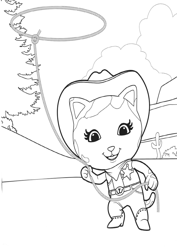 595x842 Sheriff Callie Coloring Pages