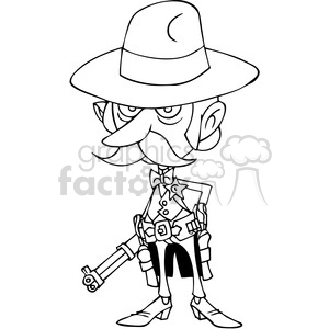300x300 Royalty Free Cartoon Sheriff Drawing 391460 Vector Clip Art Image