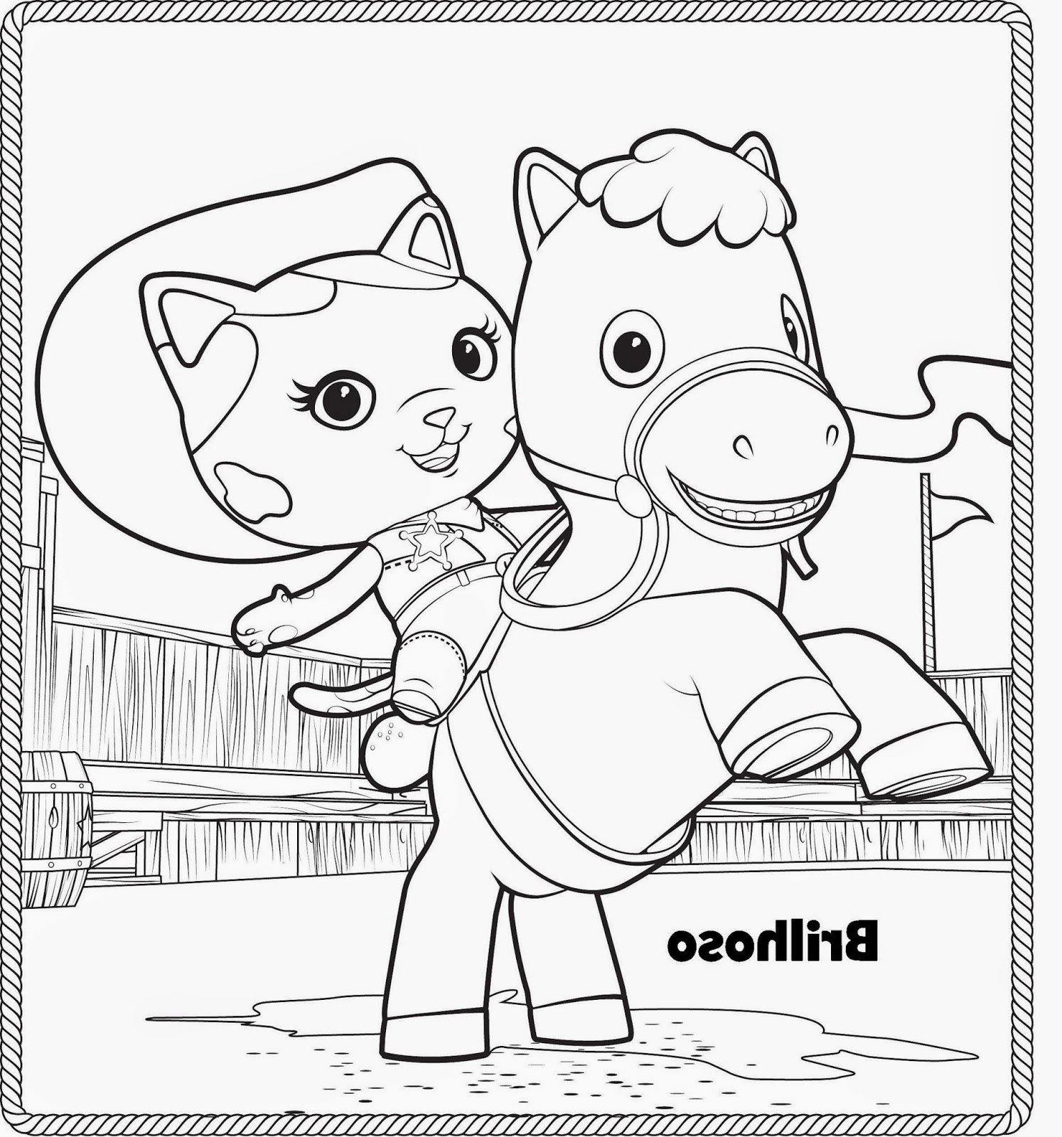 1494x1600 Sheriff Callie Coloring Pages