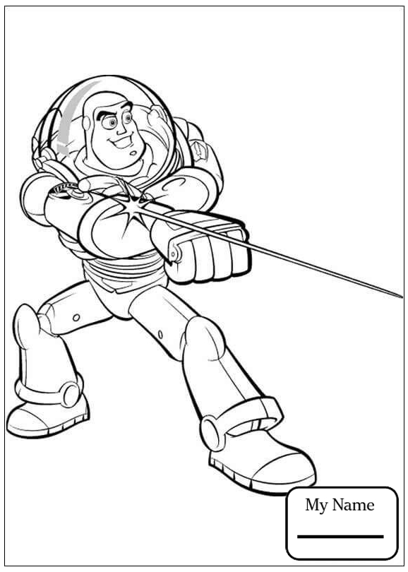 578x810 Cartoons Buzz Is Drawing Toy Story Coloring Pages For Kids