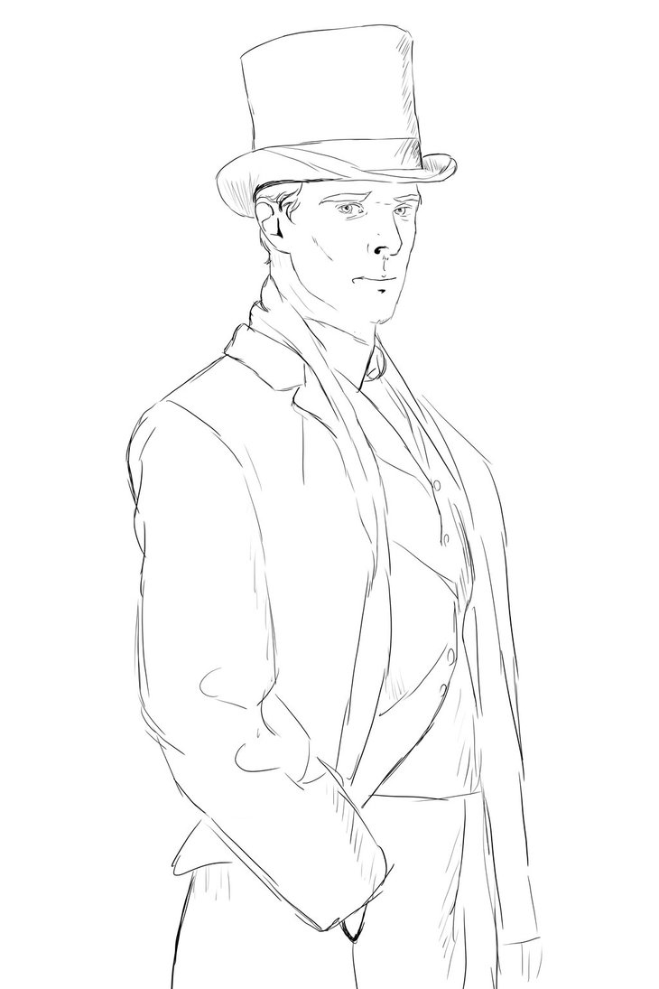 730x1095 Victorian Sherlock Sketch By Moreshipsthanthenavy