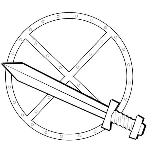 472x480 Sword And Shield Coloring Page Free Printable Coloring Pages