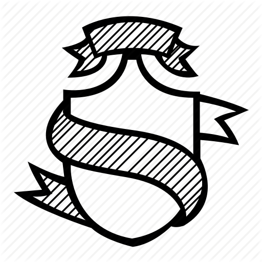 512x512 Band, Banner, Crest, Decoration, Drawing, Ribbon, Shield Icon