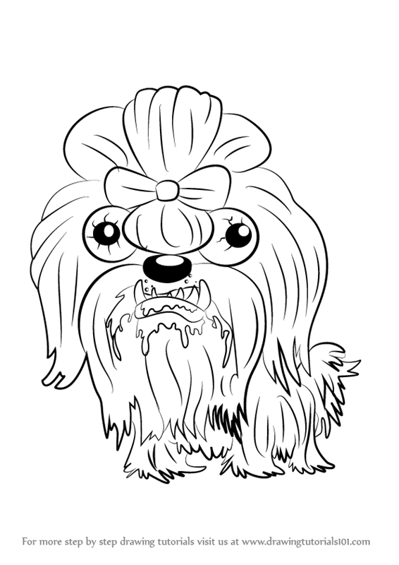 566x800 Learn How To Draw Smelly Shihtzu From The Ugglys Pet Shop (The