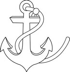 290x300 Free Coloring Page Of An Anchor