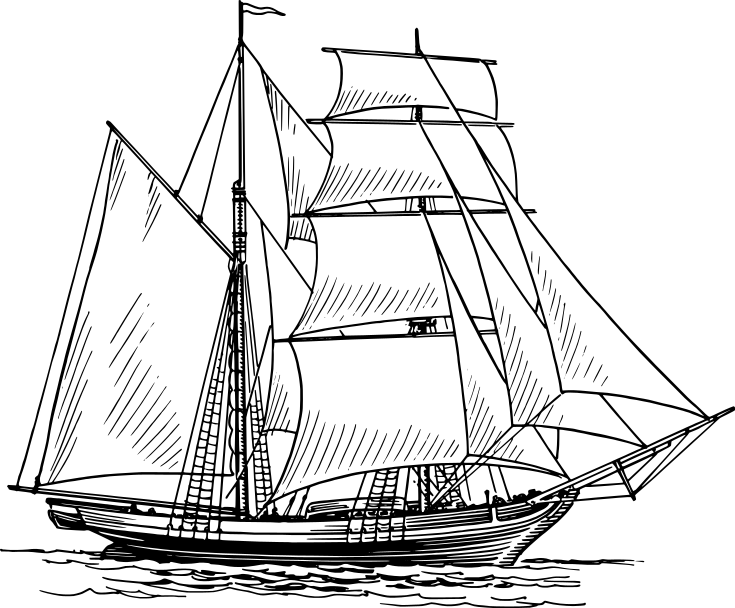 735x608 Ship Brigantine