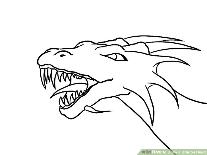 728x546 How To Draw A Dragon Head (With Pictures)