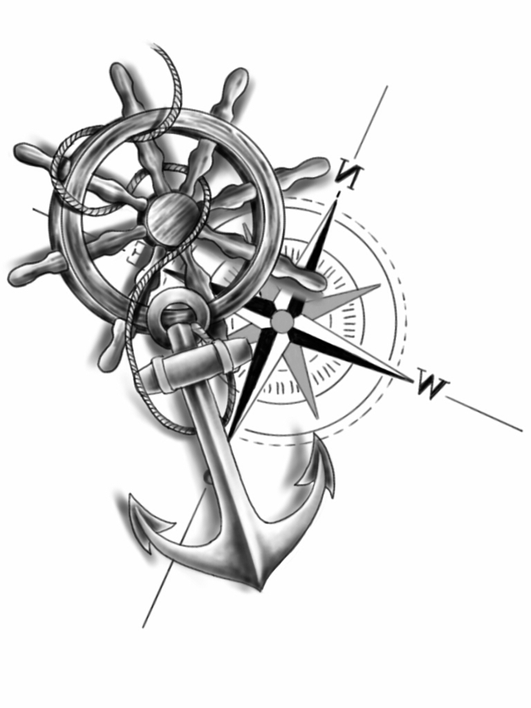 Ship Wheel Drawing at GetDrawings | Free download