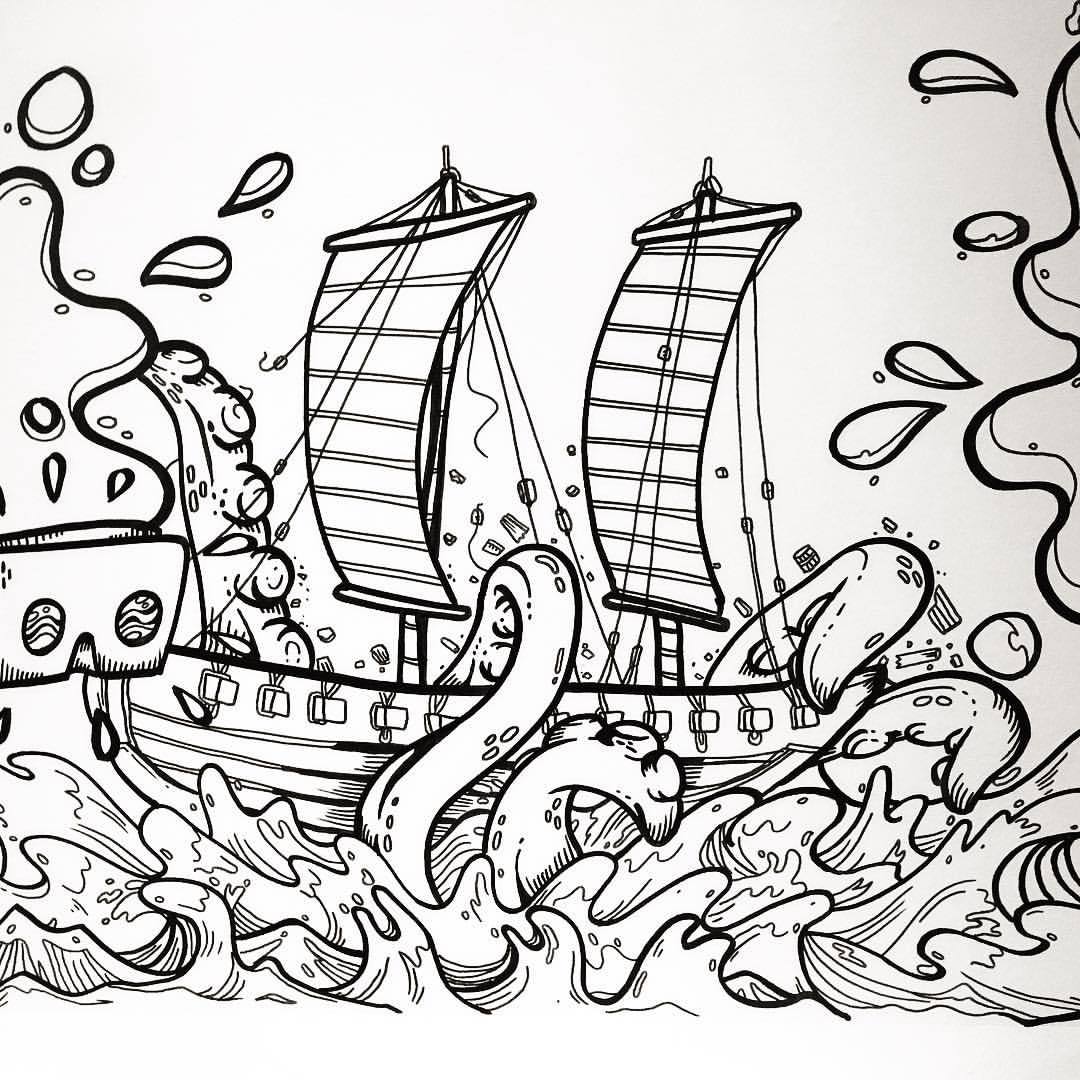 1080x1080 Wanton Doodle Collar With @b Doodles For The Shipwreck