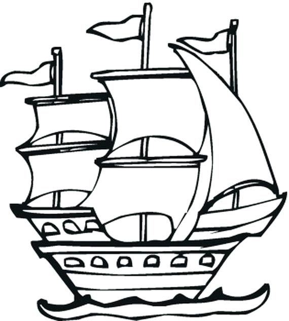 570x633 Columbus Coloring Page Ships Coloring Pages How To Draw Ship