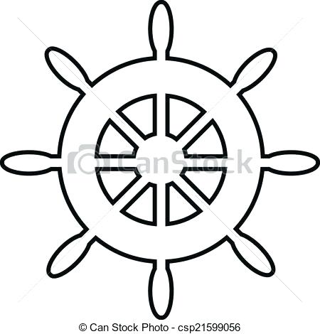 450x470 Ship Steering Wheel
