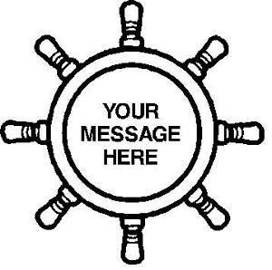 300x298 Coroplast Custom Ships Wheel Shape Sign Choose Size Amp Color Make