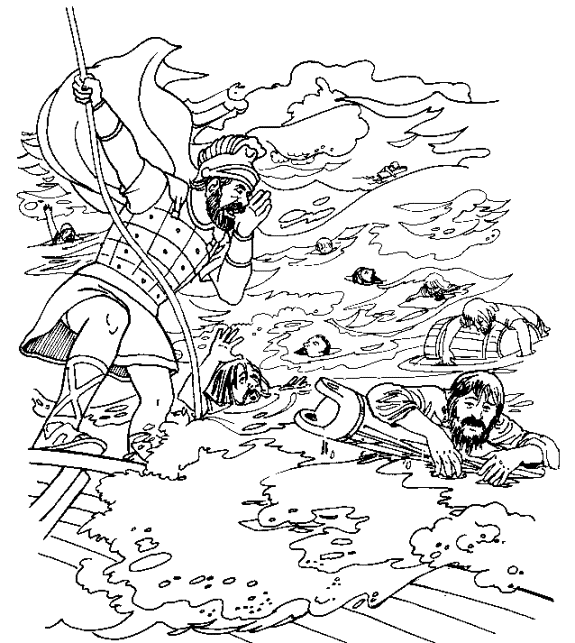 575x643 Paul's Shipwreck Coloring Page 2017 Discipleland Craft
