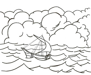 320x263 Ccd Help! Coloring Page Paul's Shipwreck Acts 27 (Click