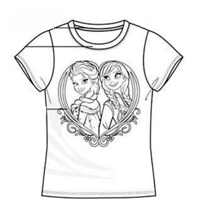 285x300 Sale Colour Your Own Frozen Elsa And Anna T Shirt Birthday Present
