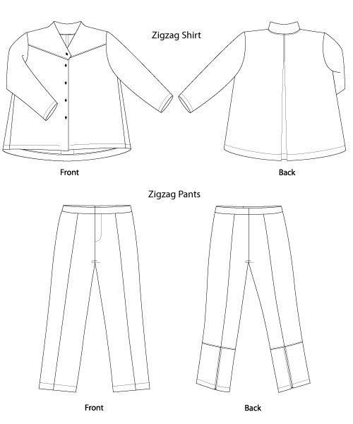 500x600 Sewing Workshop Zigzag Shirt Amp Pants