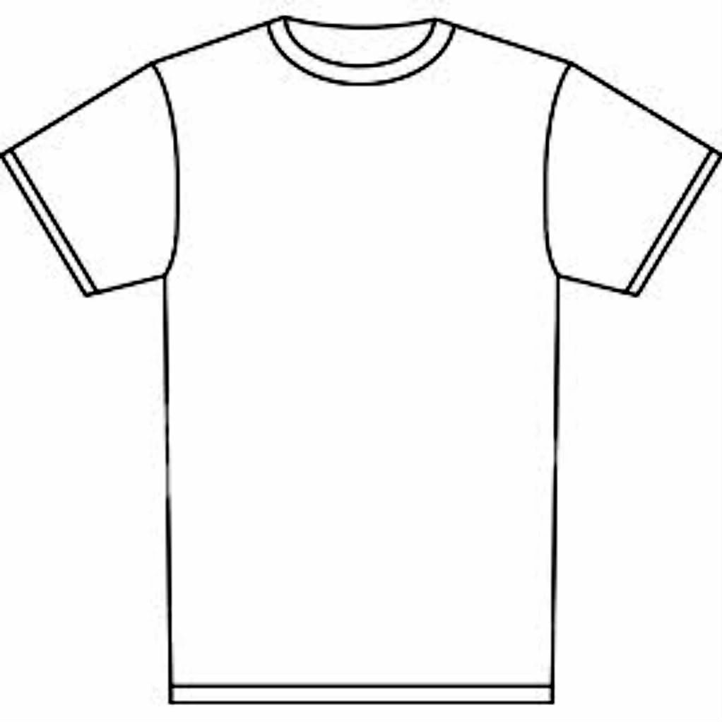 1022x1022 Printable T Shirt Template Experimental Concept Outline Clipart