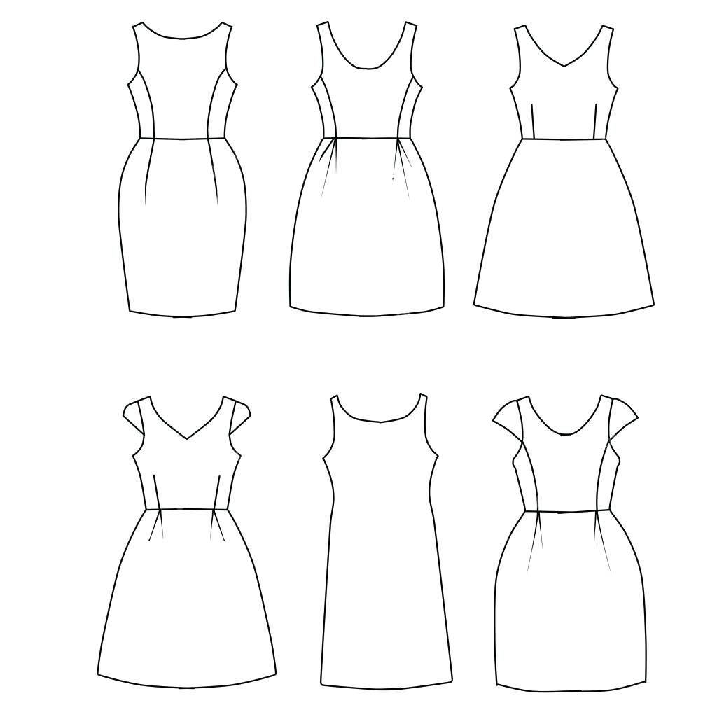 15+ Dress Drawing Template PNG | antumemne
