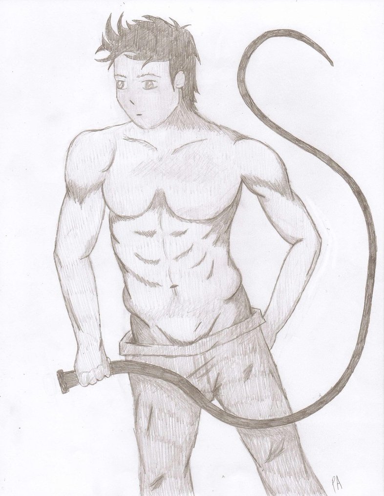 786x1017 Shirtless Guy Sketch By Teamwerepire