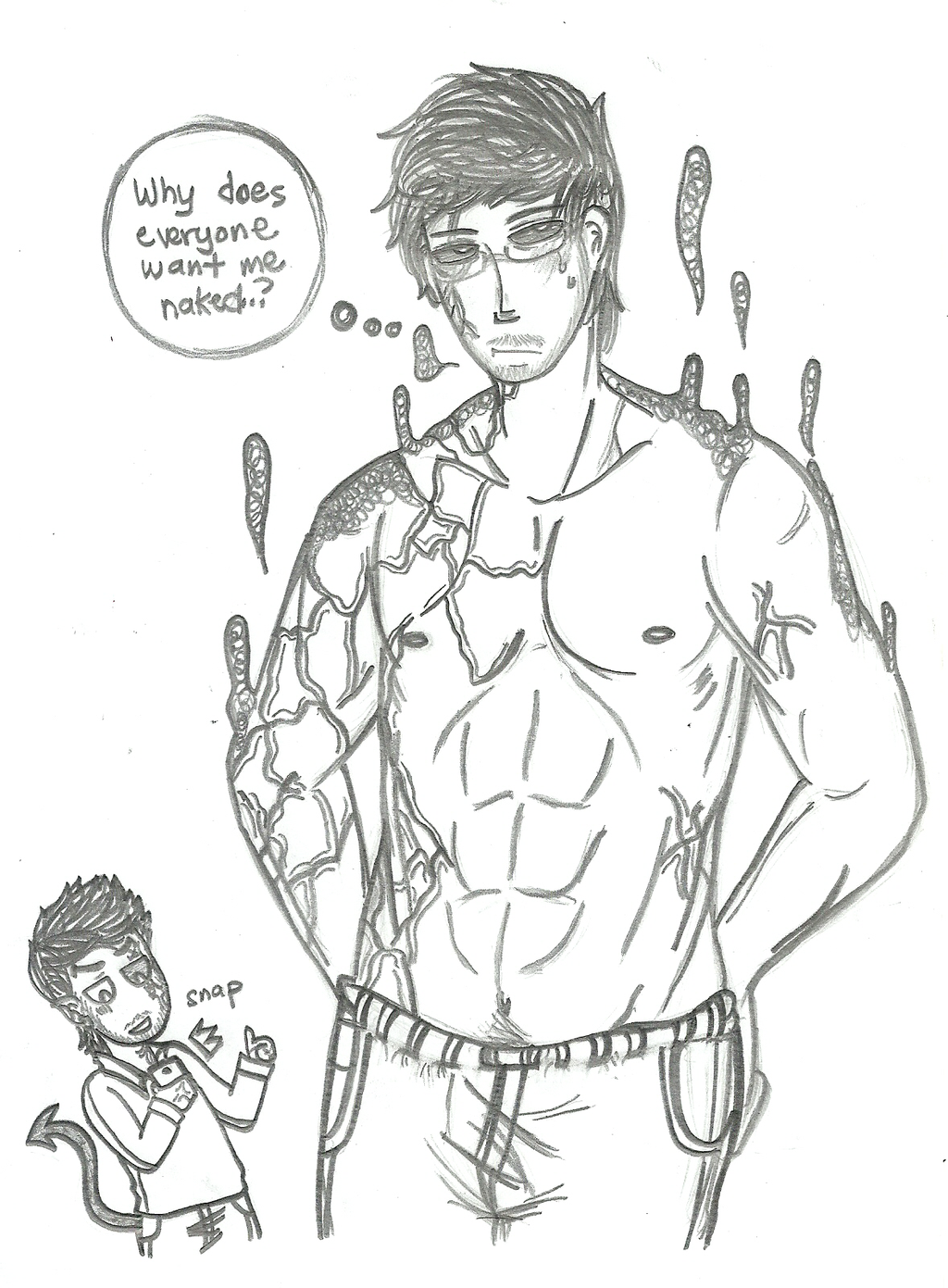1024x1391 Darkiplier Shirtless By Azuneechan