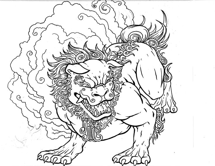 Shisa Dog Drawing at GetDrawings | Free download