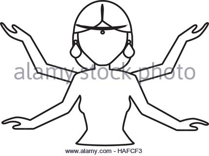 428x320 Line Art Lord Shiva Black And White Calligraphic Drawing Stock