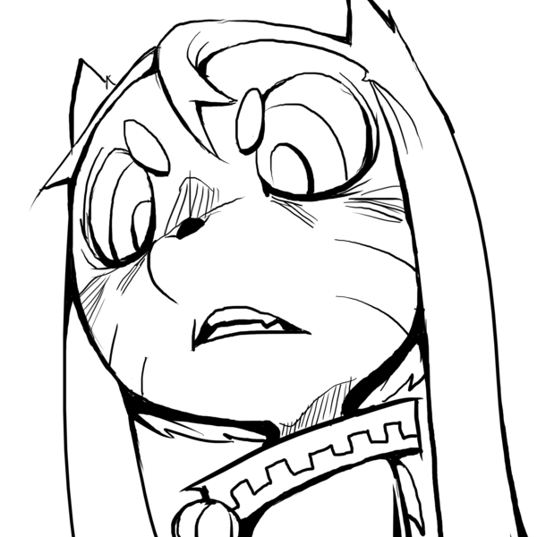 600x600 Shocked Face (Lineart) By Noorami