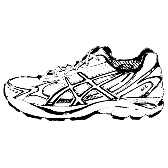 700x700 Running Shoe Drawing Nike Running Shoe Drawing