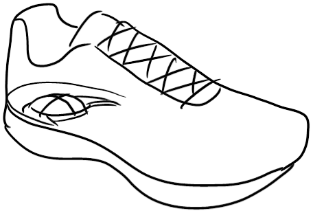 456x310 Running Shoe Drawing Nike Running Shoe Drawing