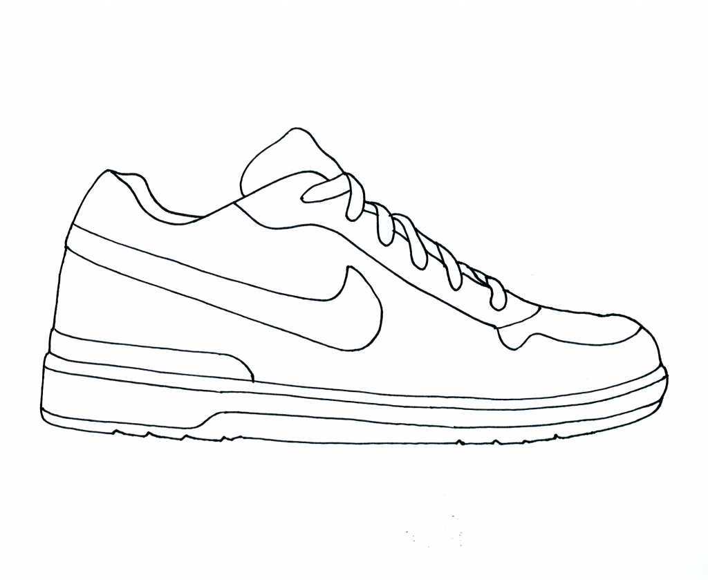 1024x839 Drawing Jordans Shoes Coloring Pages Sub Folder