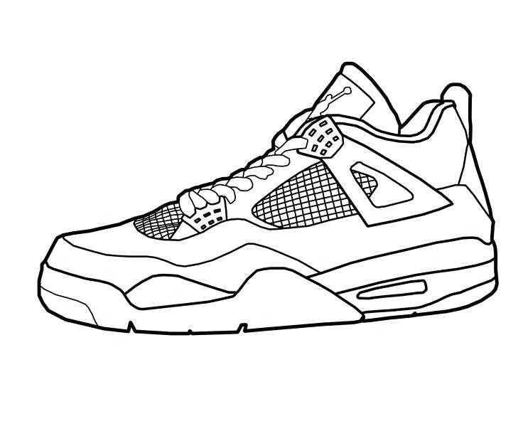 736x613 Jordan 14 Coloring Pages