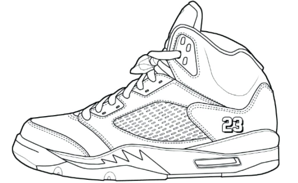 1024x628 Jordan Shoes Coloring Pages Pin Drawn Shoe Coloring Sheet 1