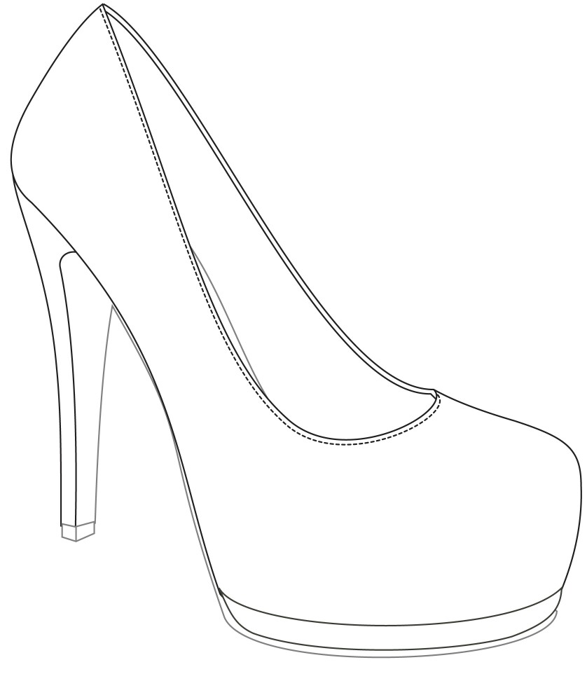 Shoe Drawing Template at GetDrawings | Free download