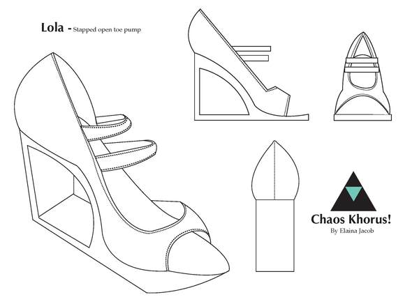 600x436 Technical Drawing Shoes