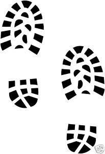 206x300 Bootprintfootprintshoeprint Vinyl Stickers,decals Footprints