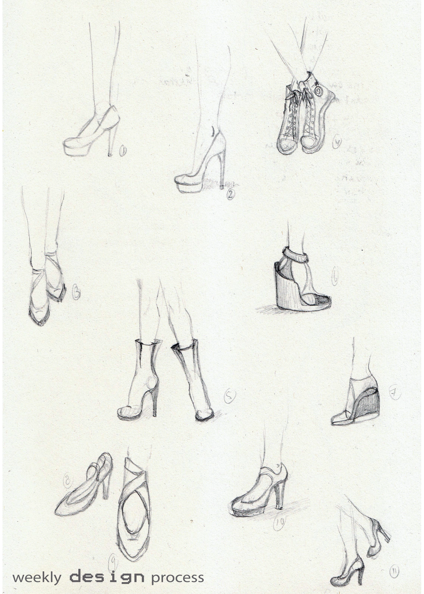 1701x2381 Week 38 Drawing Shoes And Feet Weekly Design Process