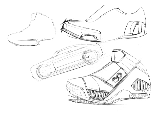 563x401 Automotive, Industrial Product And Footwear Design Sketches By