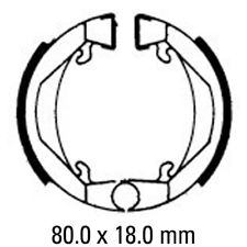 225x225 Ms Ferodo Kawasaki Front Rear Brake Shoes Fsb802 4542233 Ebay