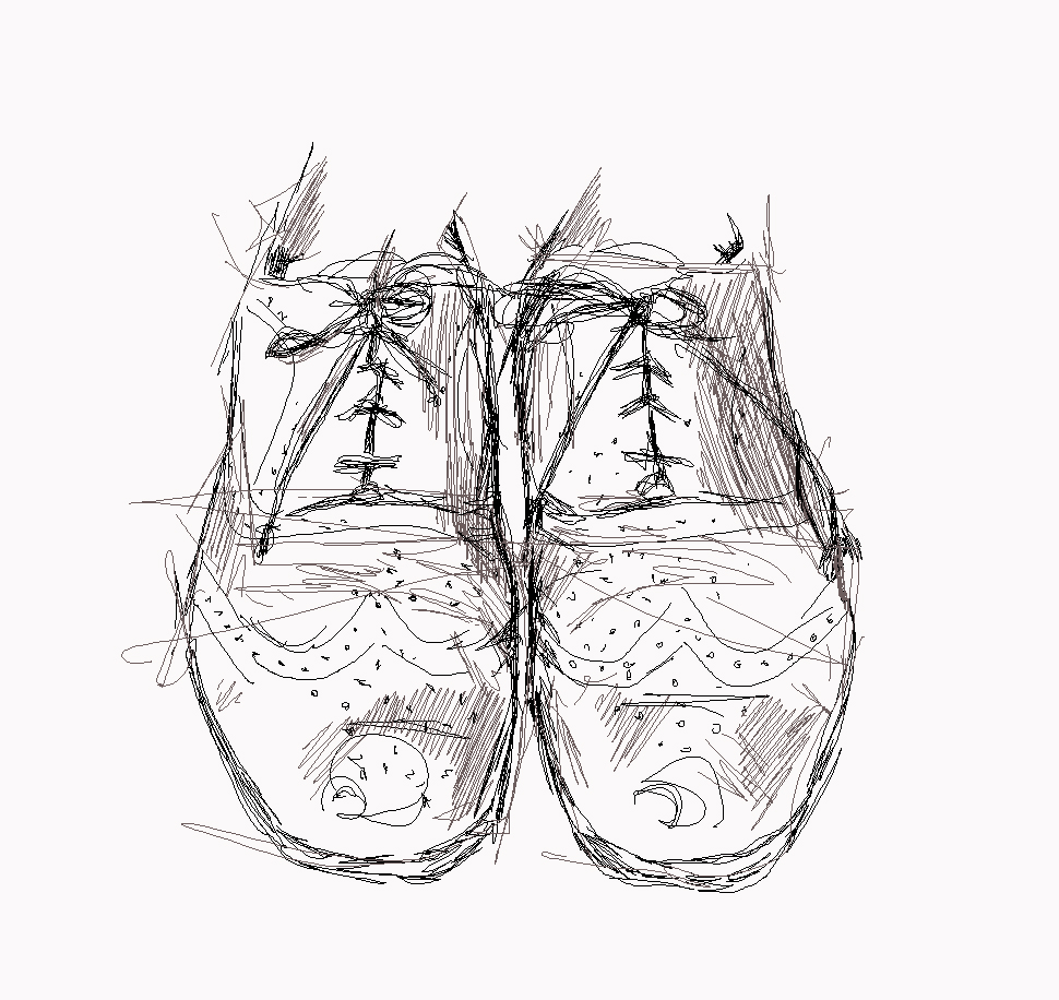 Shoes From The Front Drawing at GetDrawings | Free download