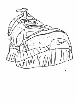 250x333 Second Grade's Contour Line Shoes Created On The Ipads