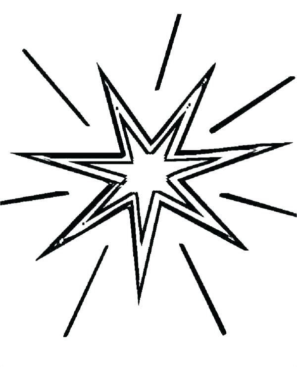 600x741 Shooting Star Coloring Page