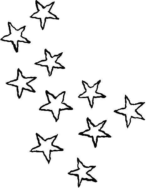 466x600 Shooting Star Clipart Black And White