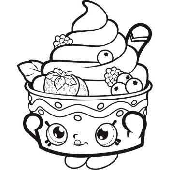 356x356 Shopkins Coloring Page Funny Drawing Board Weekly