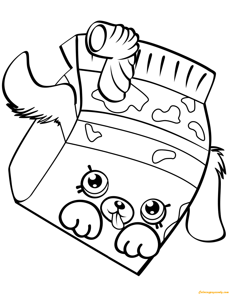 899x1164 Milk Bud Shopkin Season 4 Coloring Page
