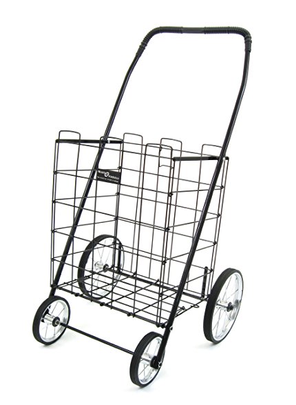 430x587 Easy Wheels Shopping Cart Mitey, Black Home Amp Kitchen