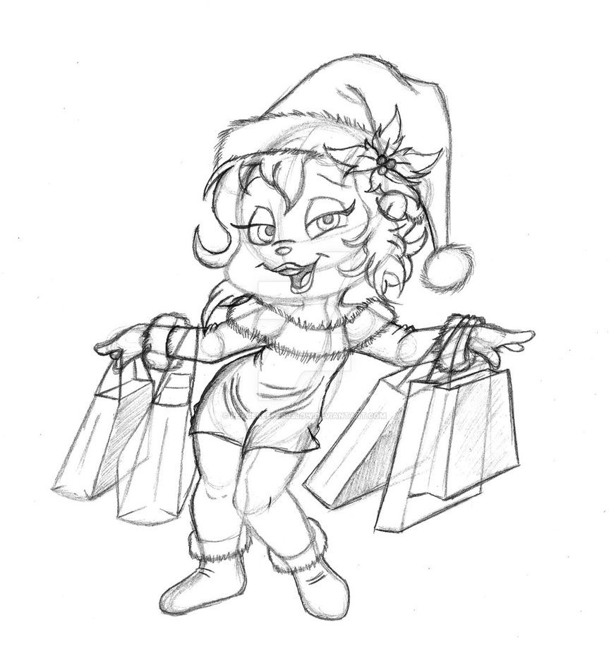 863x925 Christmas Shopping Brittany (Sketch) By Peacekeeperj3low