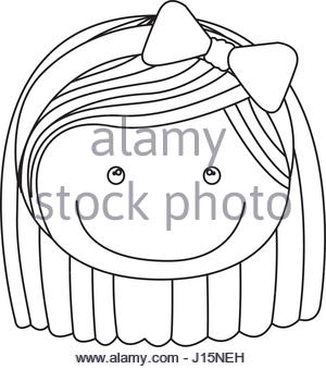 300x339 Sketch Silhouette Teenager With Short Hair And Skirt Stock Vector